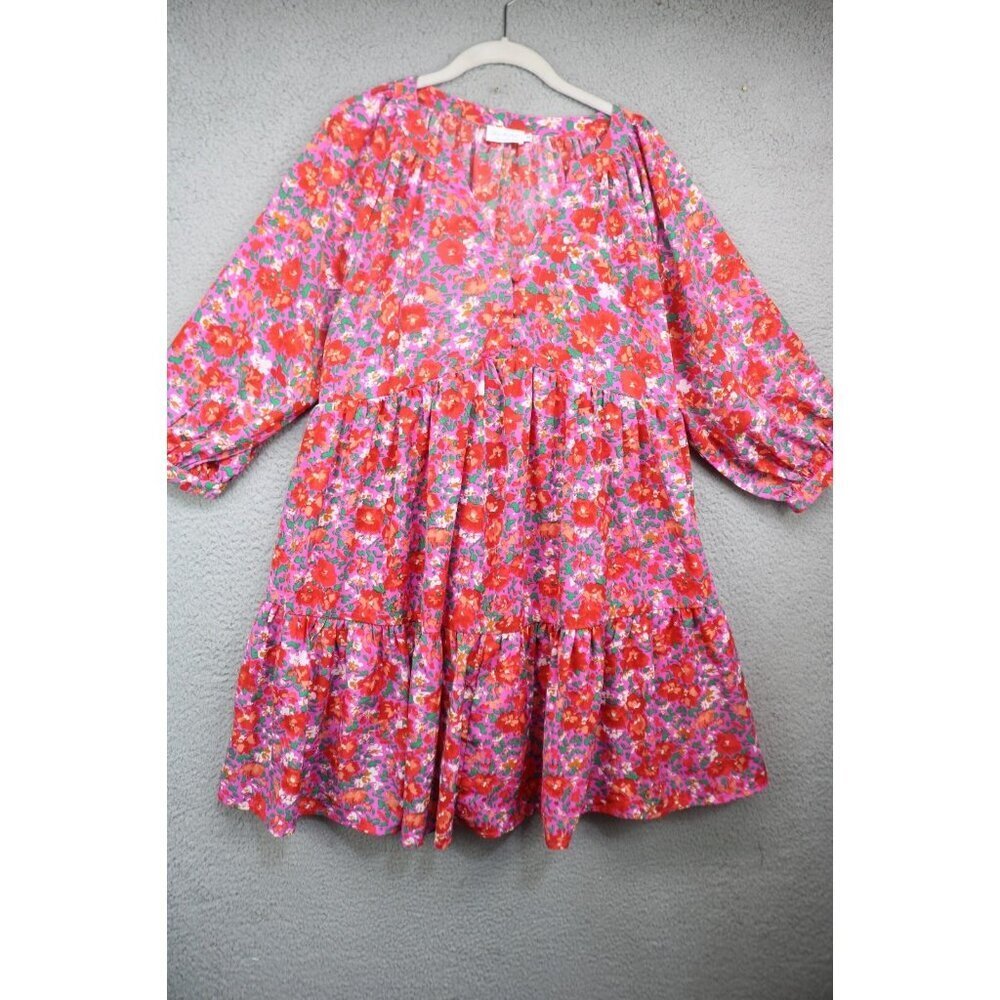 Shop The Mint 3/4 Balloon Sleeve Floral Babydoll Dress-M-Whimsigoth-Cottagecore